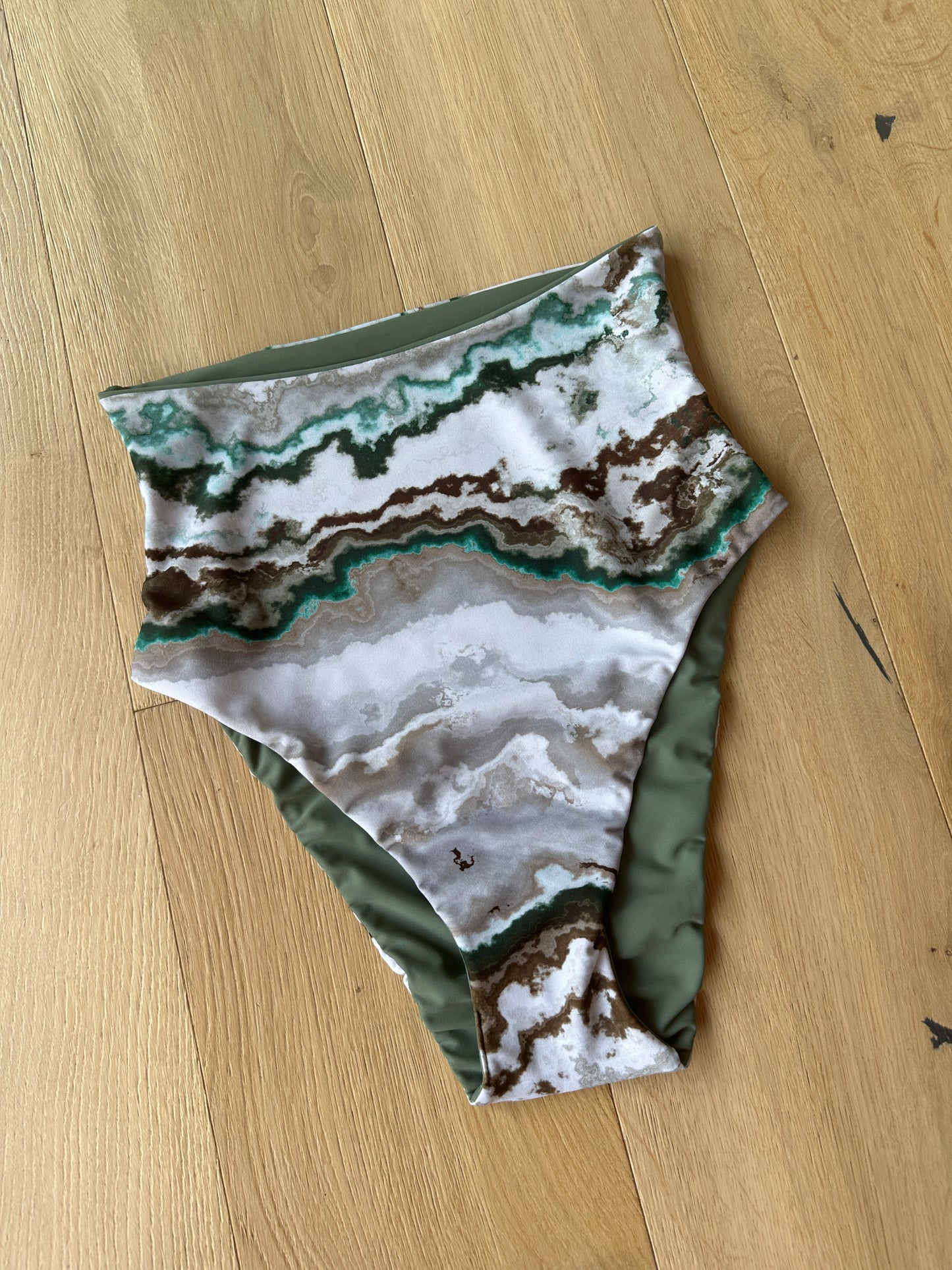 Marble x Olive Ultra Hi Bottom