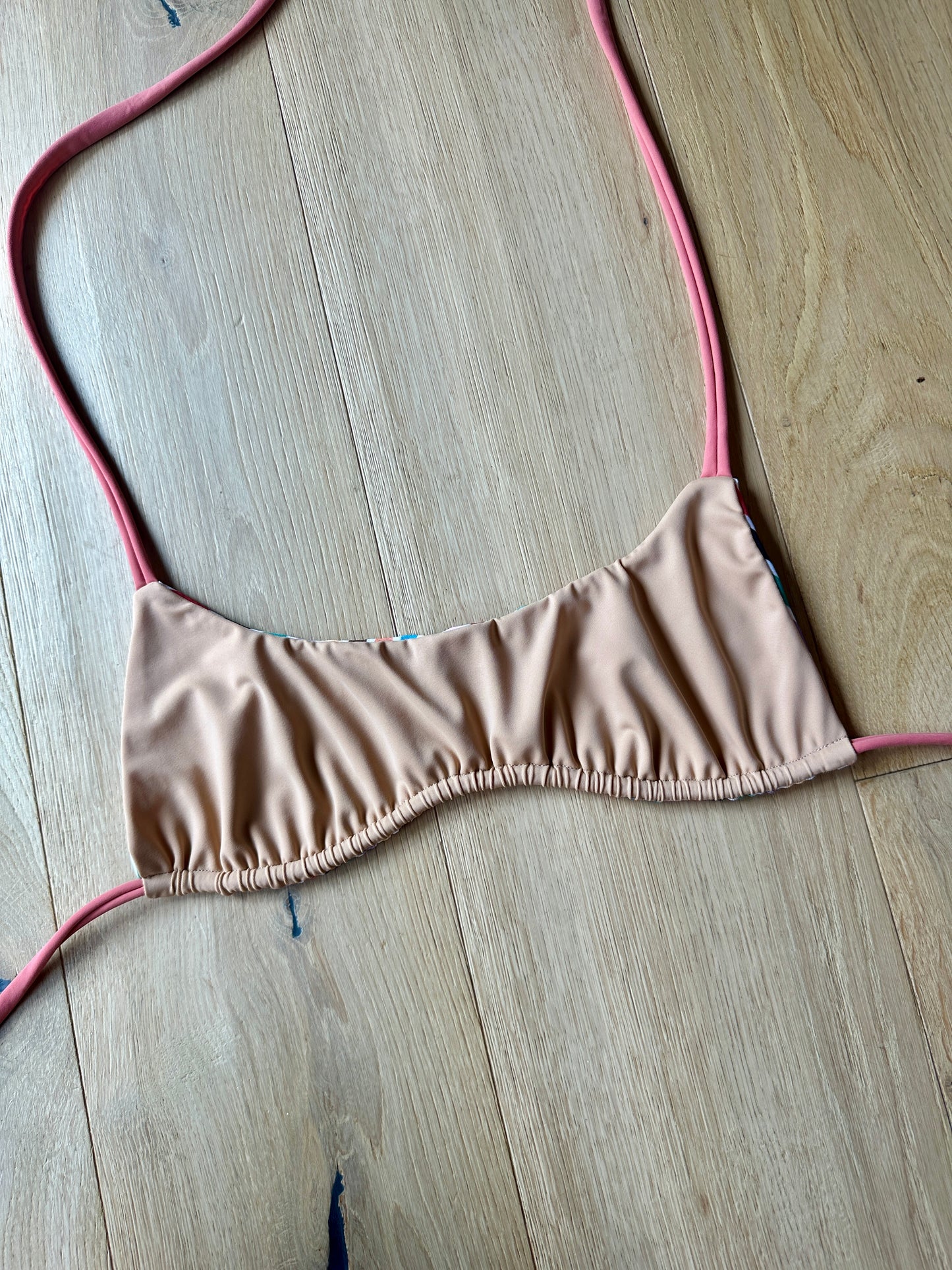 Vintage Stripe Scoop Top M