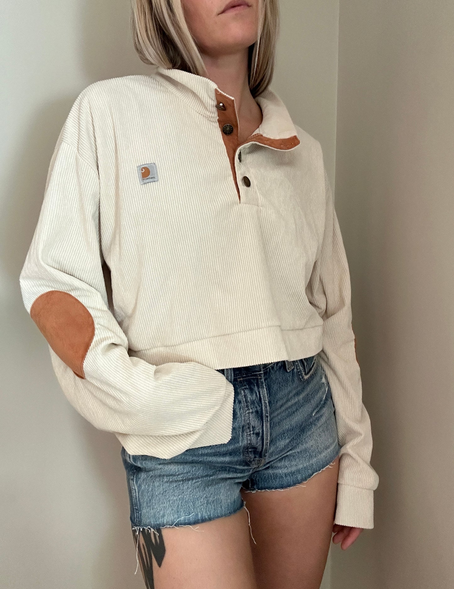 Caramel Latte x Corduroy Cropped Rework