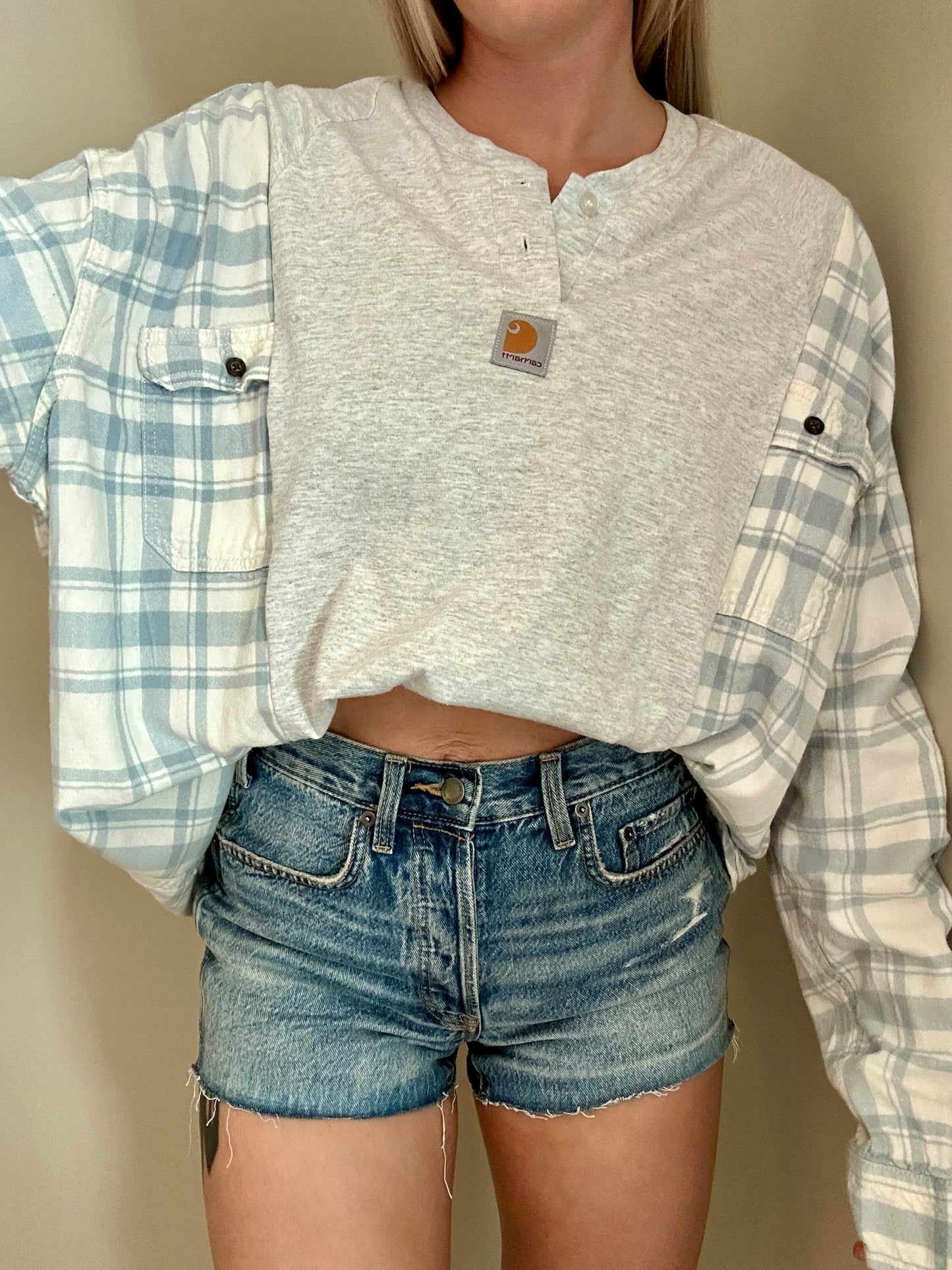 Blue Skies x Heather Grey Flannel Rework