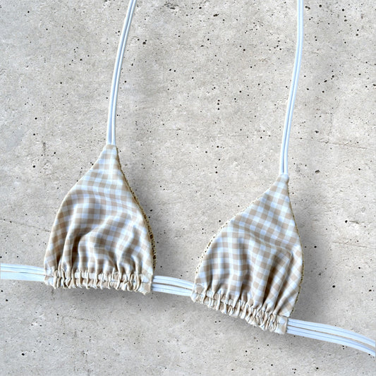 Cabana x Gingham Doubled Up Triangle Top