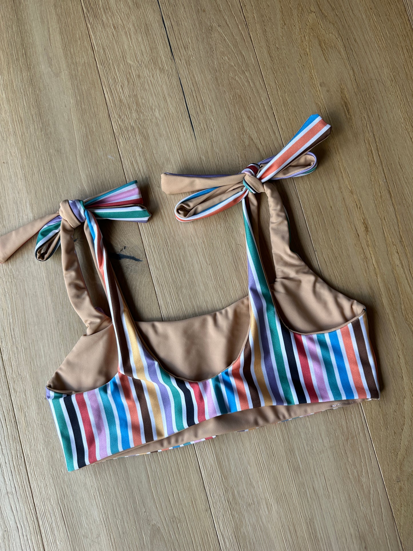 Vintage Stripe Tie Shoulder M