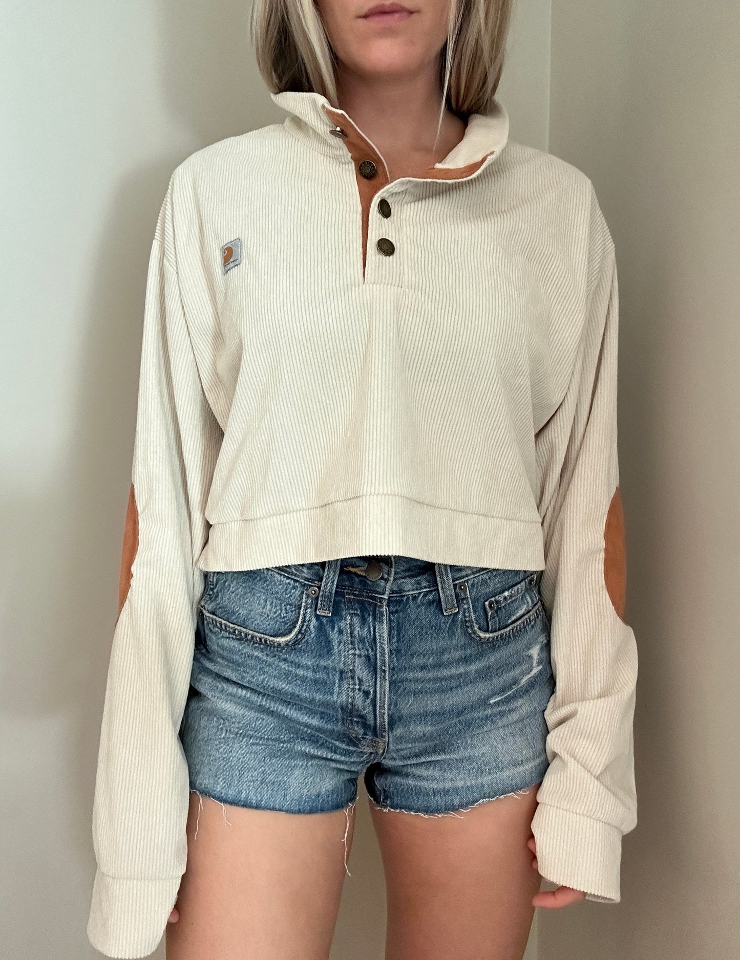 Caramel Latte x Corduroy Cropped Rework