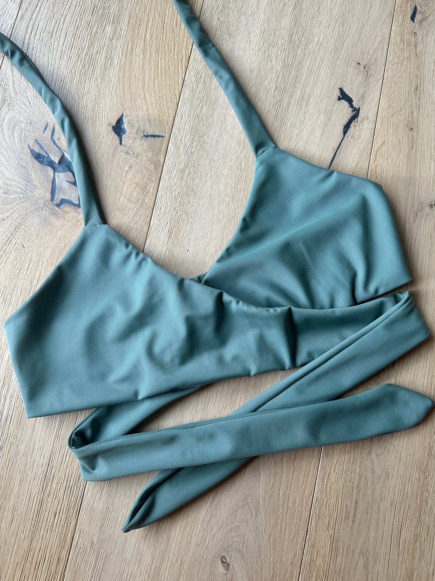 Olive Wrap Top M
