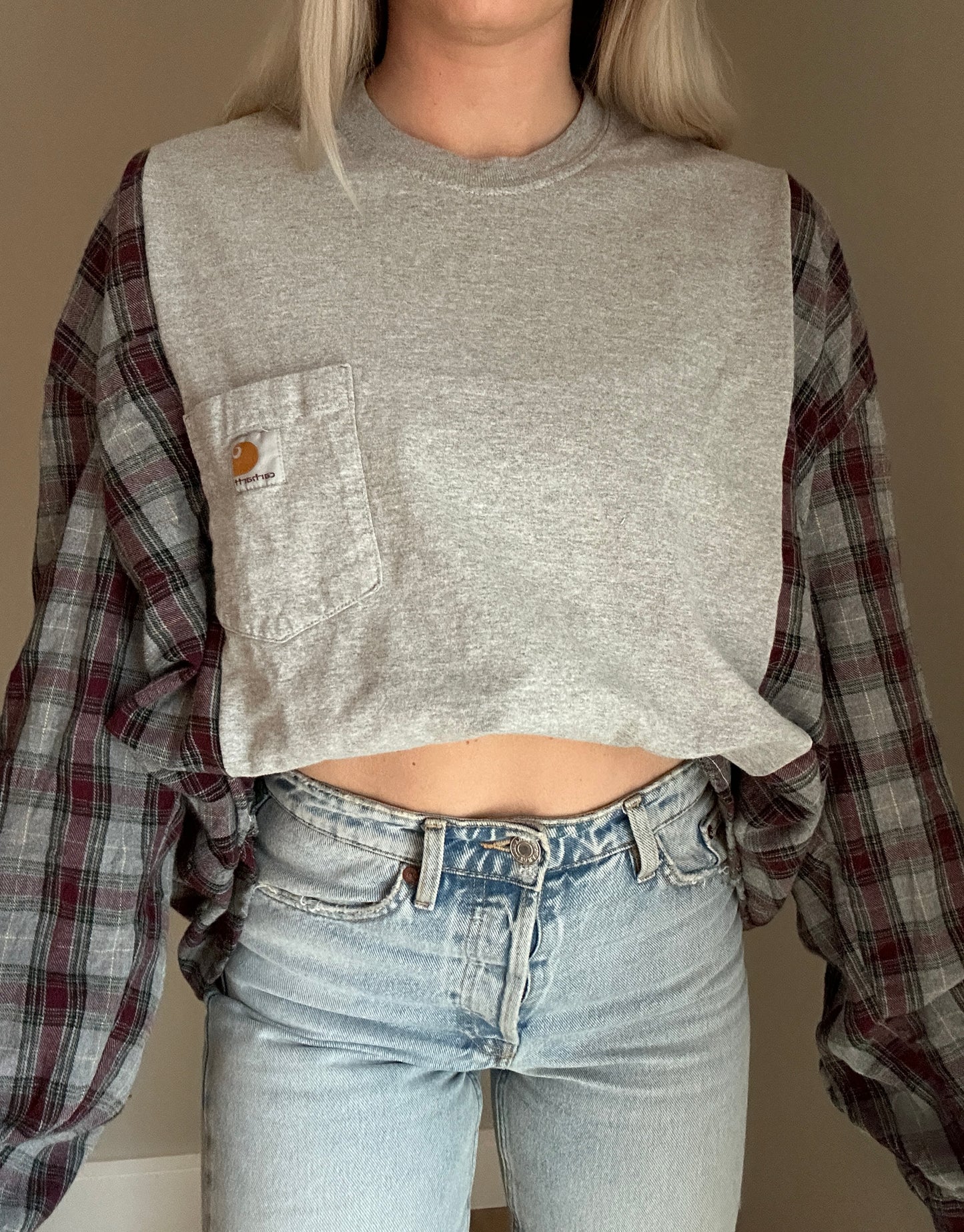 Cabin Fever x Heather Grey Flannel Rework