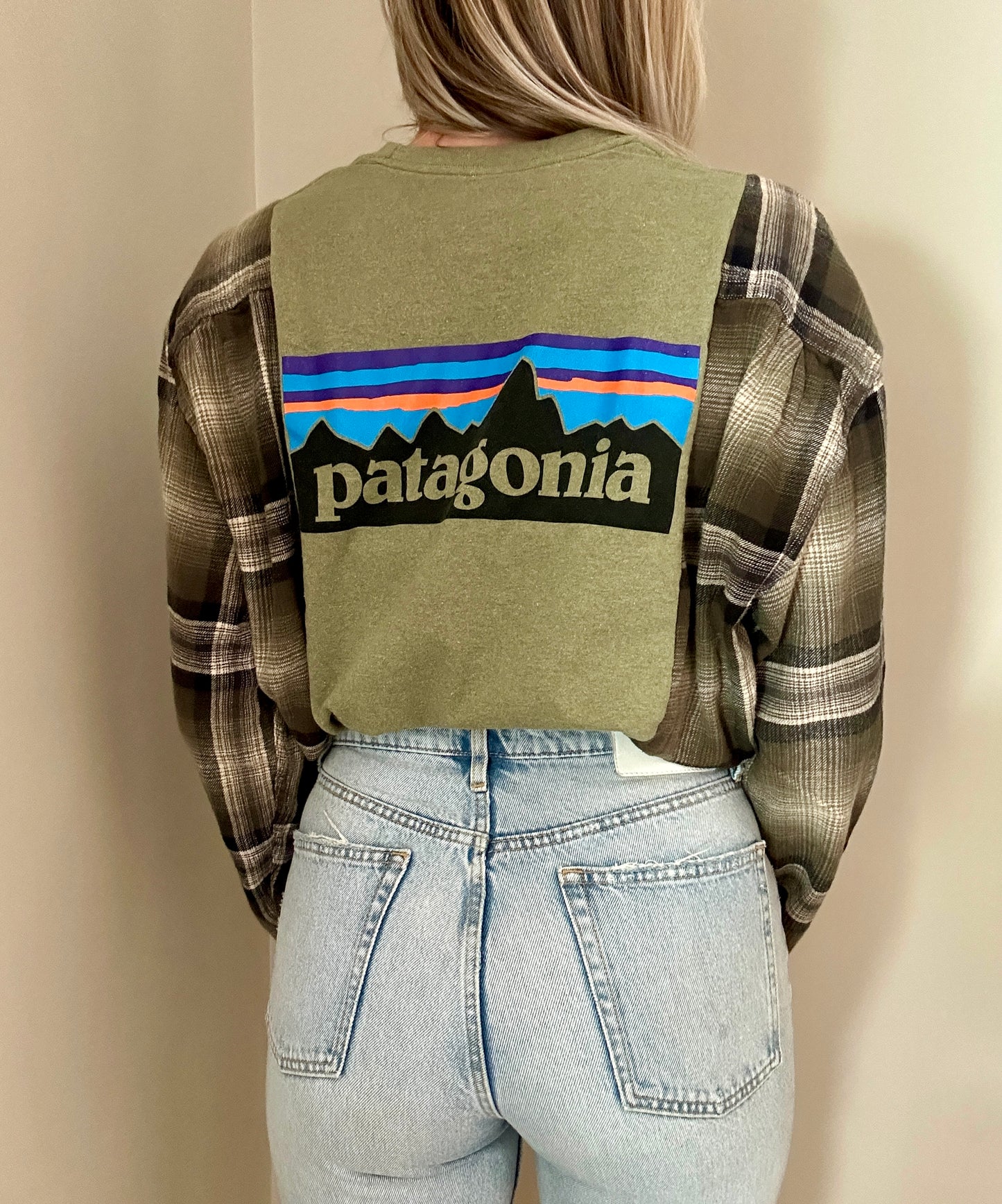 Matcha Latte x Army Green Flannel Rework