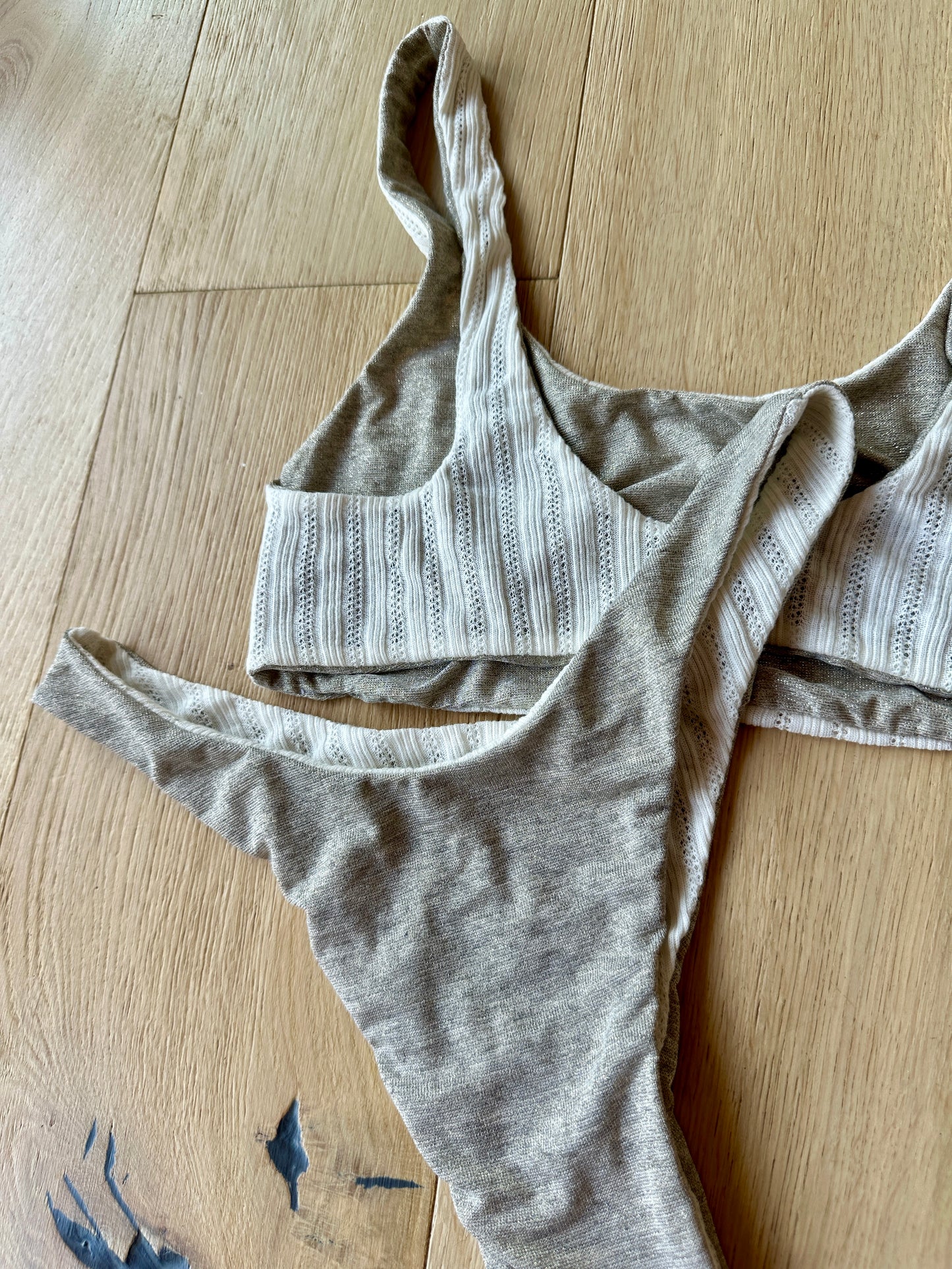 Cream/Beige Knit Lounge Set