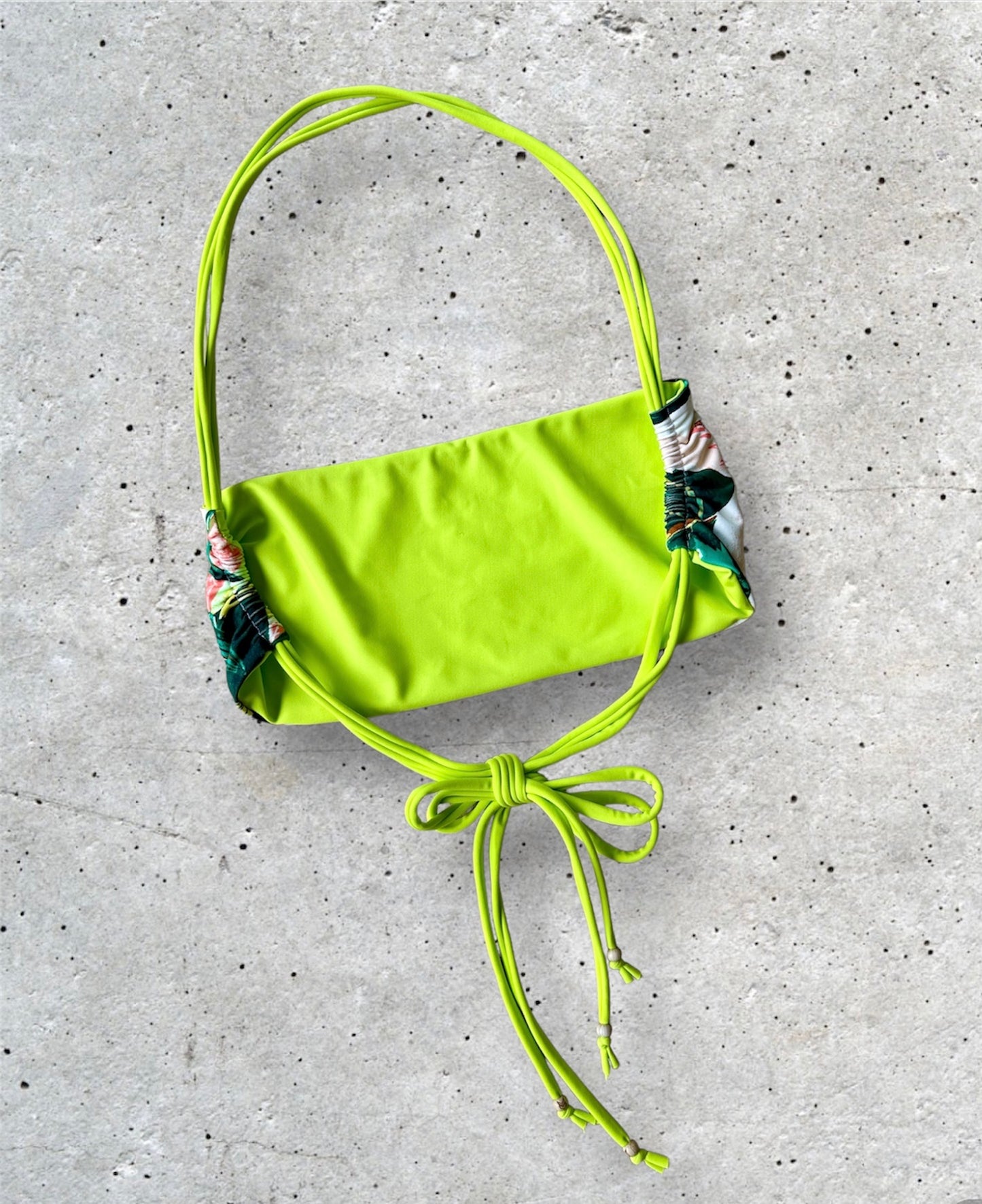 Azalea x Lime Halter Bandeau Top