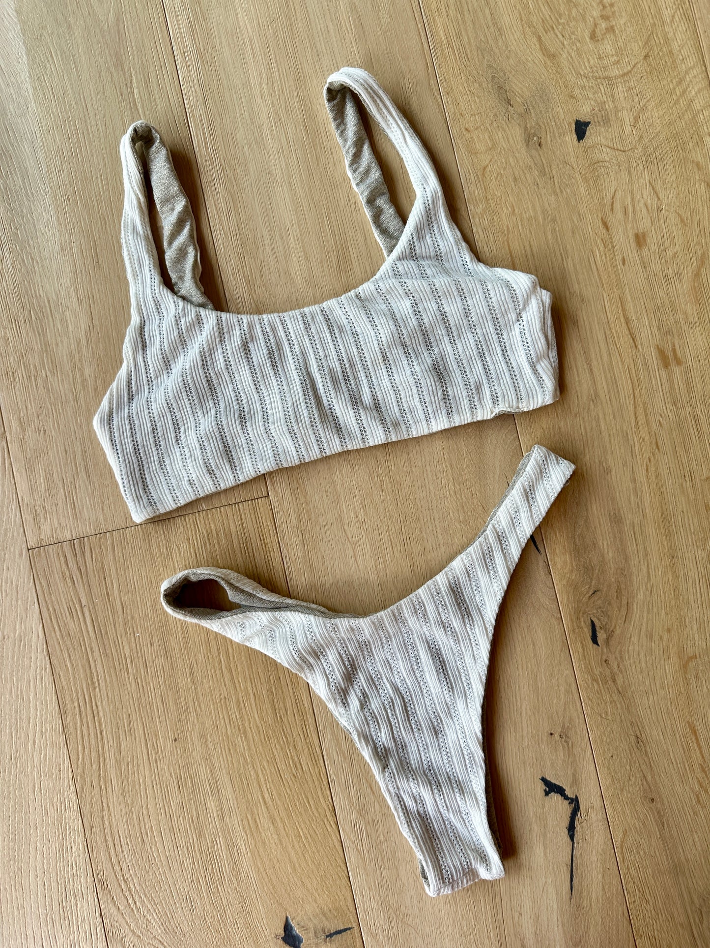 Cream/Beige Knit Lounge Set