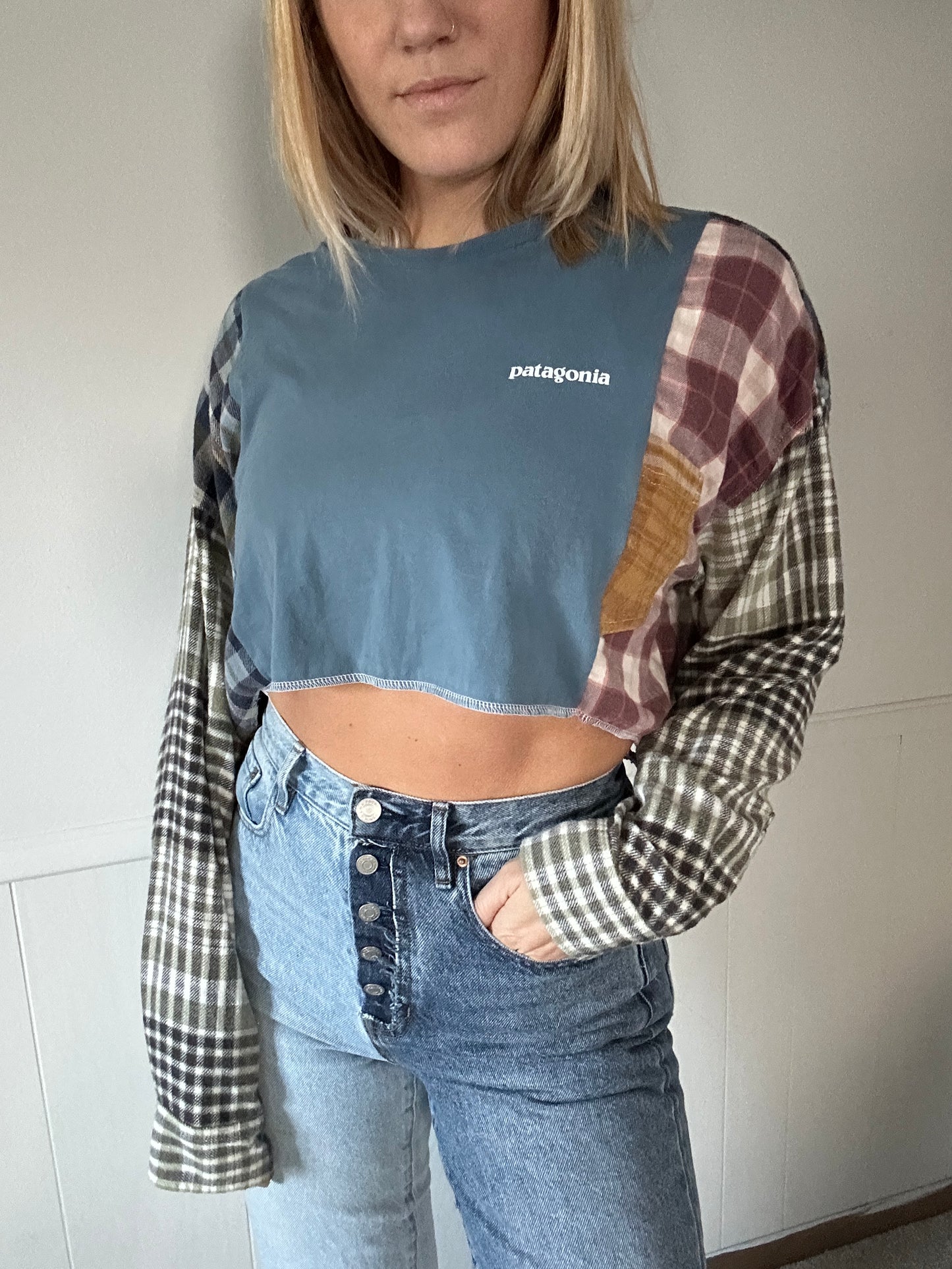 Mountain Girl x Powder Blue Flannel Rework