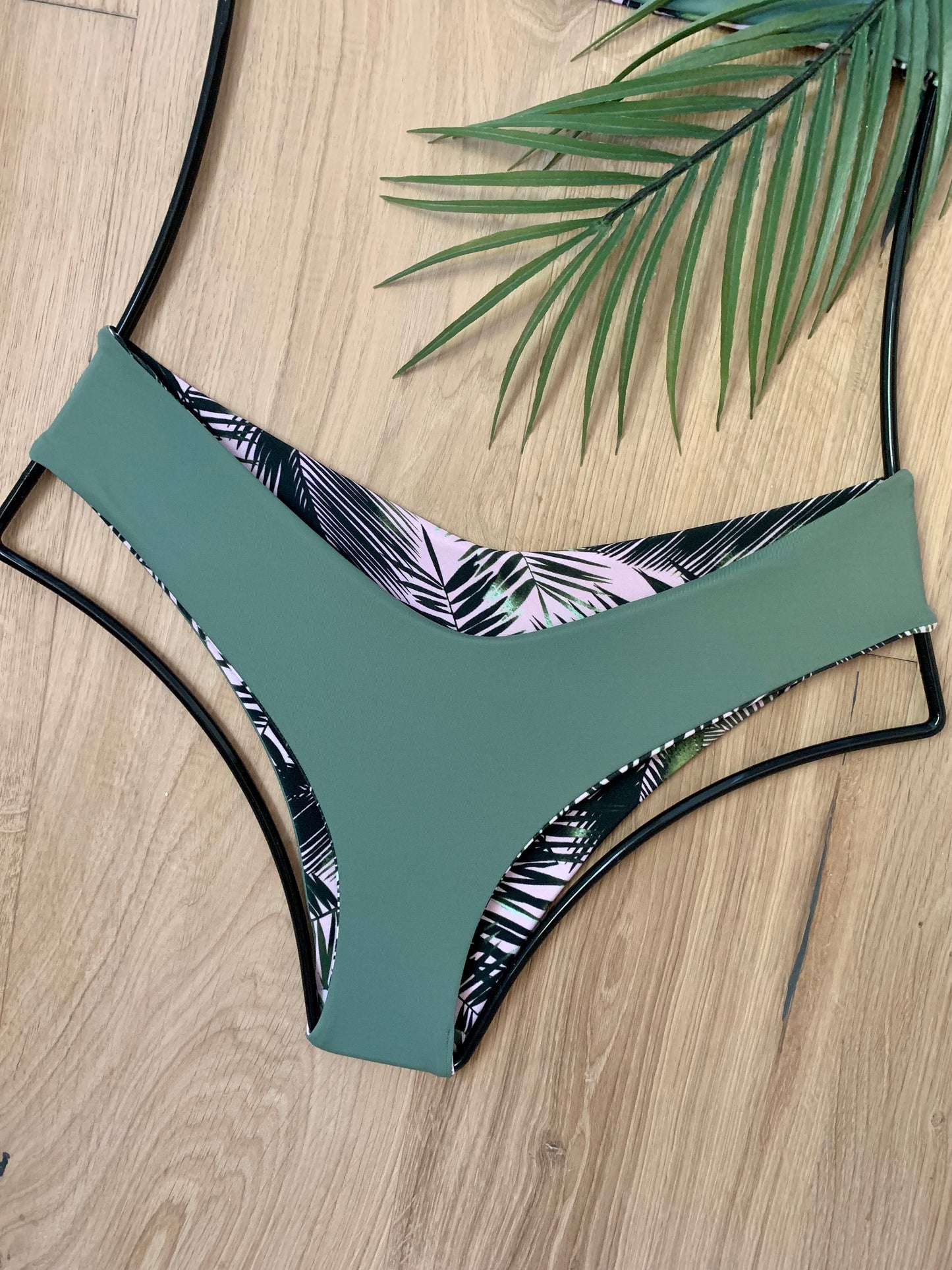 READY TO SHIP Olive x Palms Scrunchless Cheeky Bottom