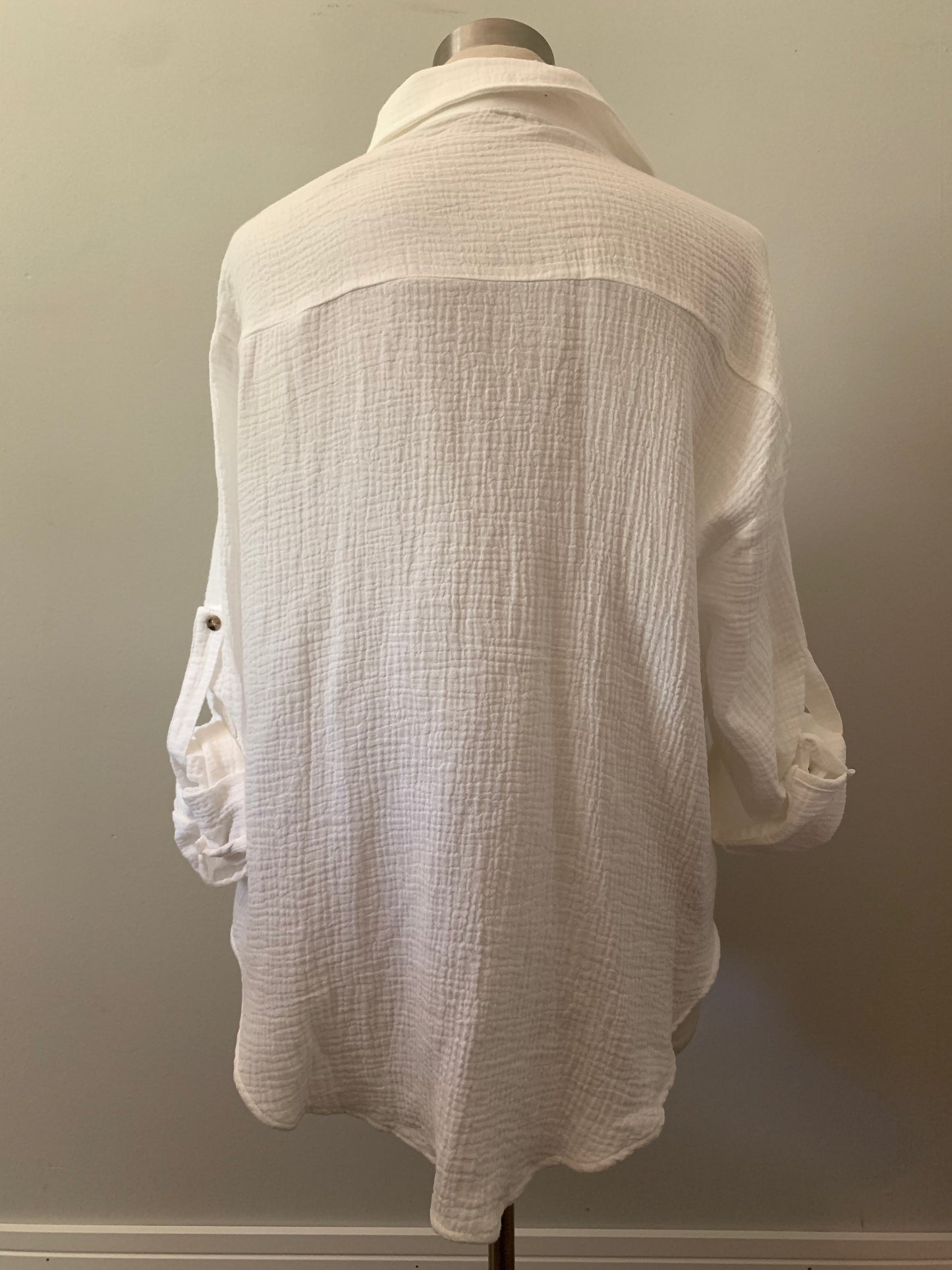 Slouchy Oversized Cotton Boat Shirt