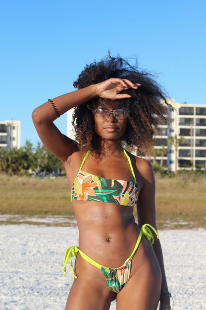Azalea x Lime Double String Tanga