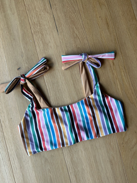 Vintage Stripe Tie Shoulder M