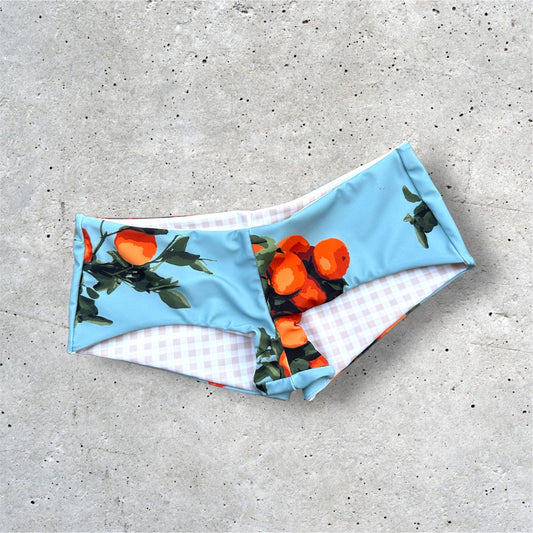 Tangerine x Gingham Hipster Shorties