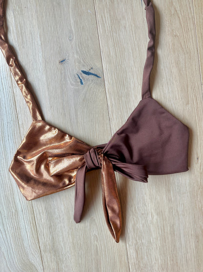 Coppertone x Cocoa Split Wrap Top M