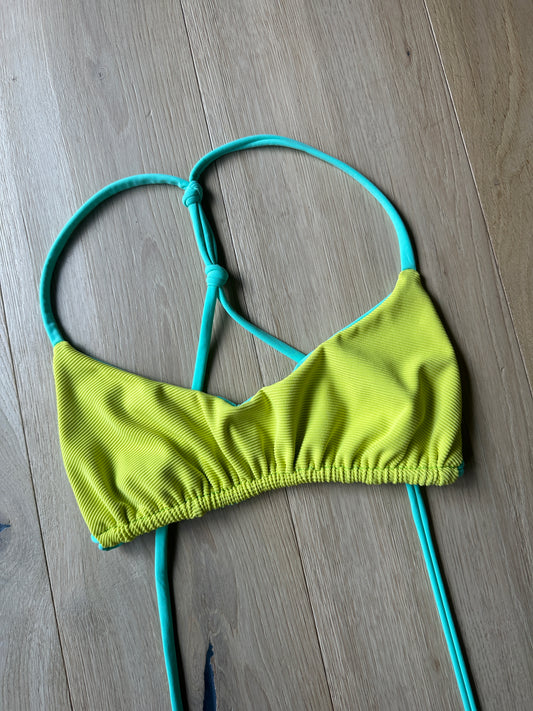 Ribbed Lime x Mint Knotty Scoop M