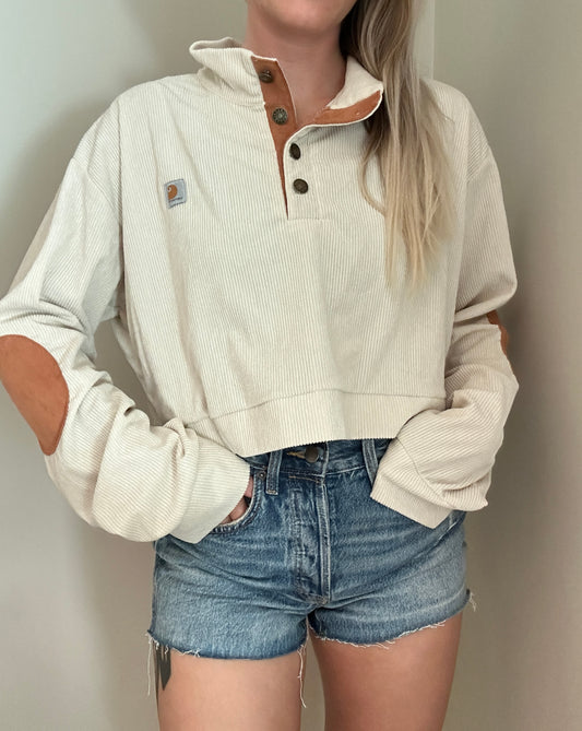Caramel Latte x Corduroy Cropped Rework