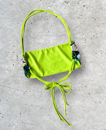 Azalea x Lime Halter Bandeau Top