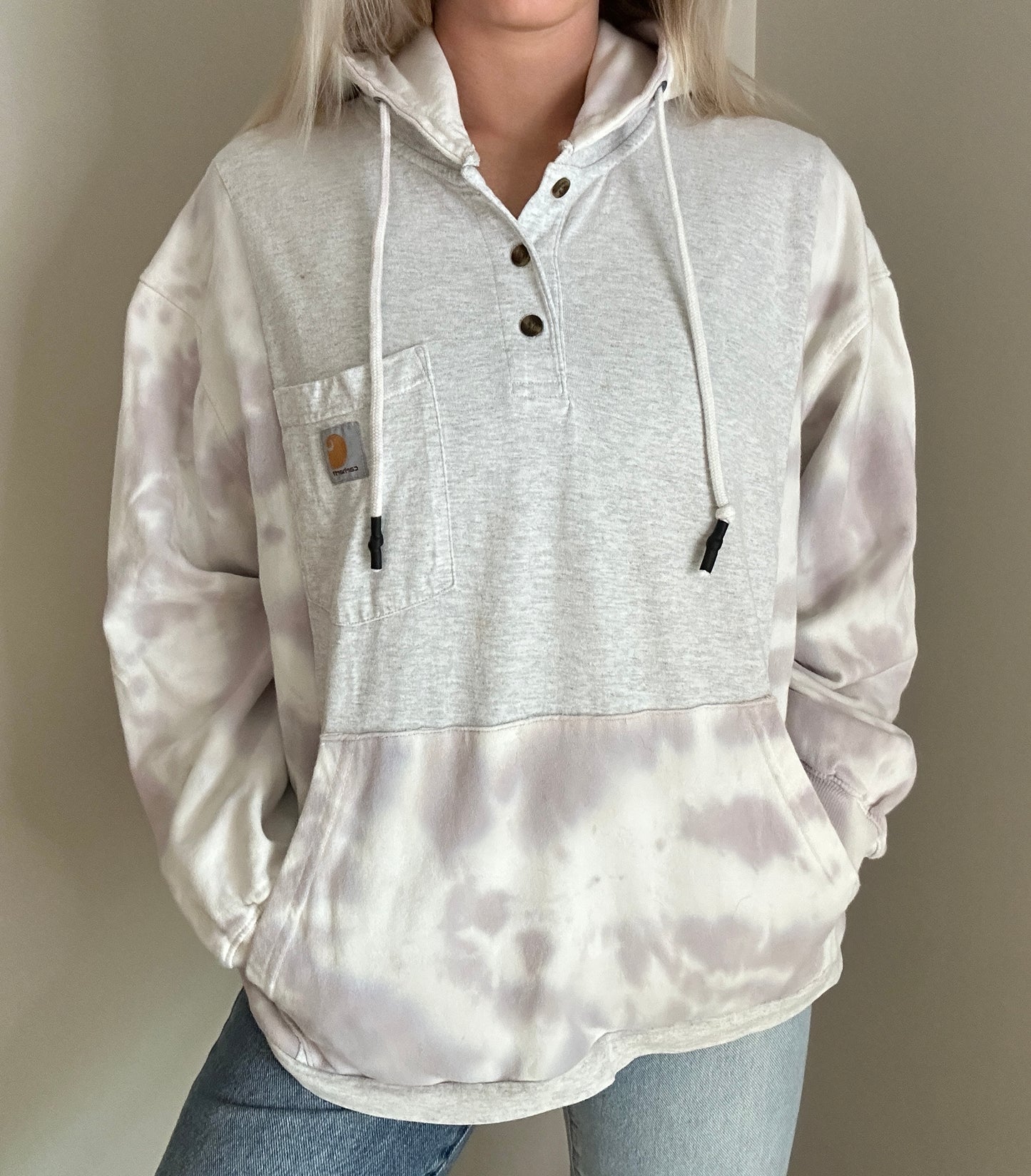 Lavender Latte x Grey Hoodie Rework