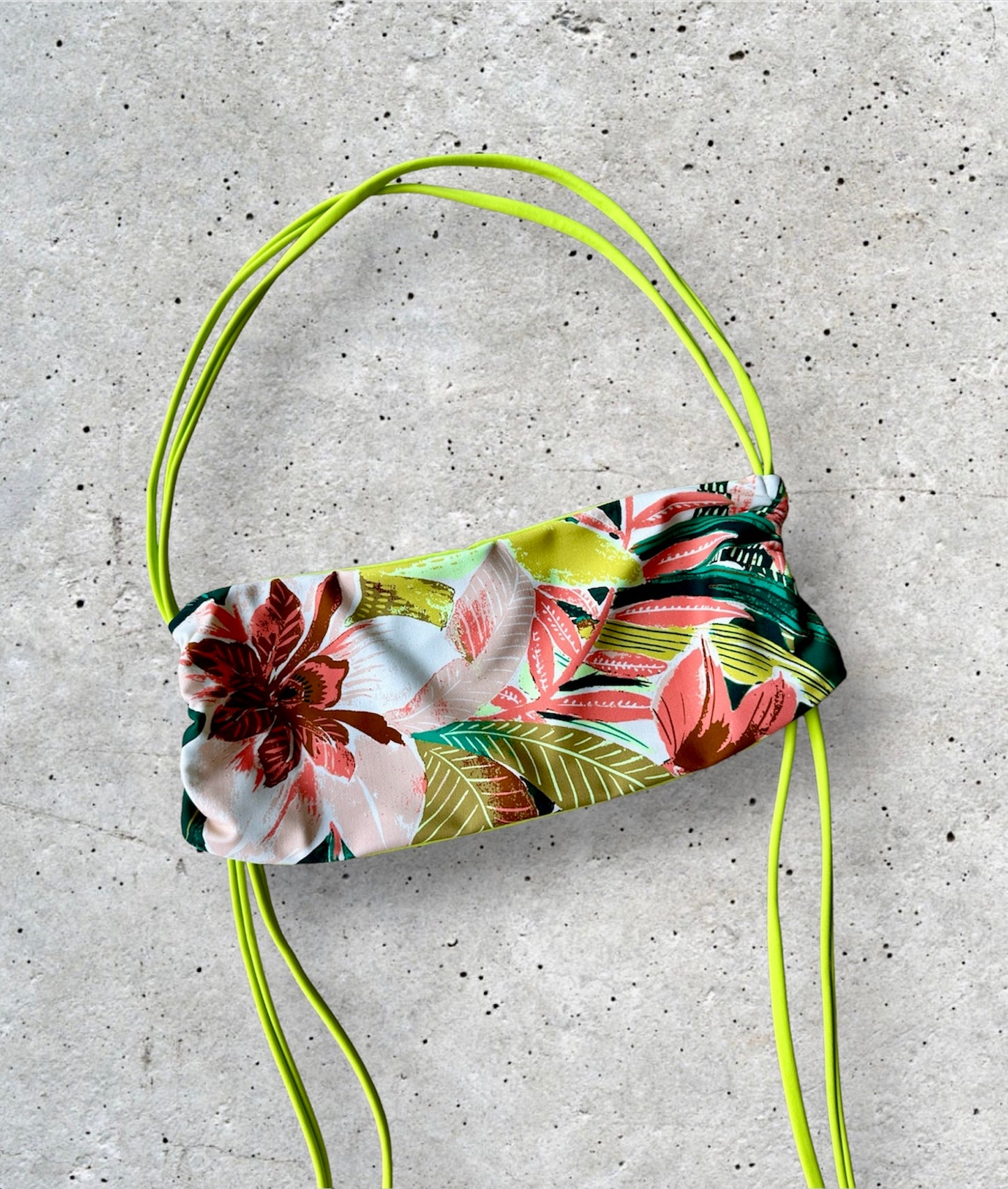 Azalea x Lime Halter Bandeau Top