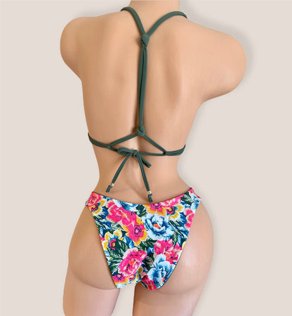Passionflower x Olive Knotty Scoop Top