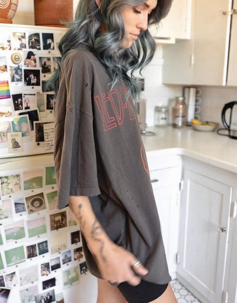 Oversized Led Zeppelin Tee Dress