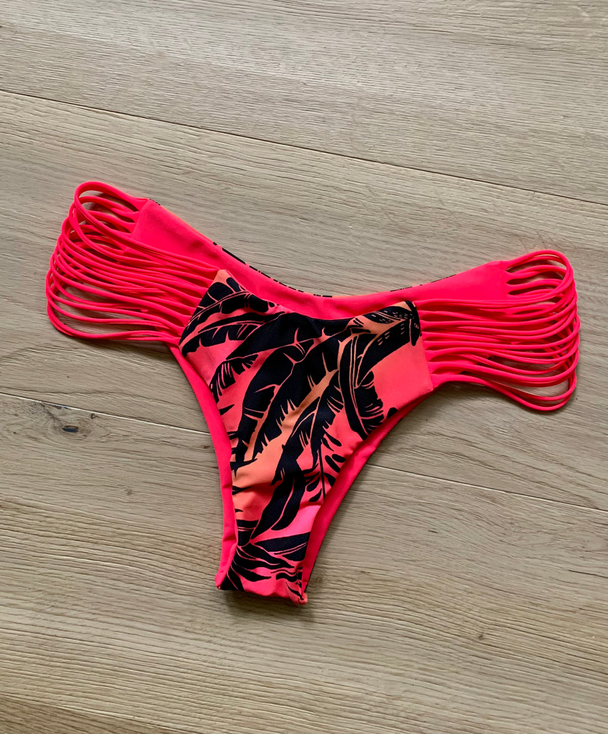 Malibu x Neon Red New Strappy Cheeky