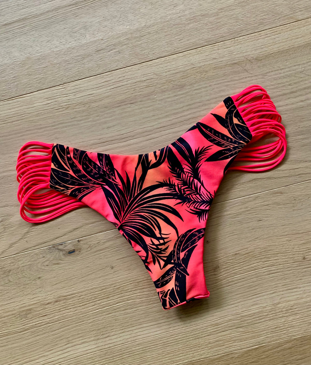 Malibu x Neon Red New Strappy Cheeky